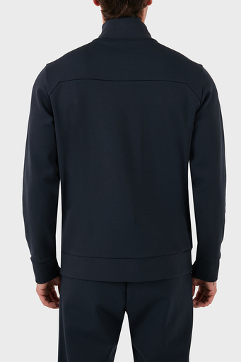 Boss Pamuklu Logolu Slim Fit Yarım Fermuarlı Dik Yaka Erkek Sweat 50523911 402 LACİVERT - 7