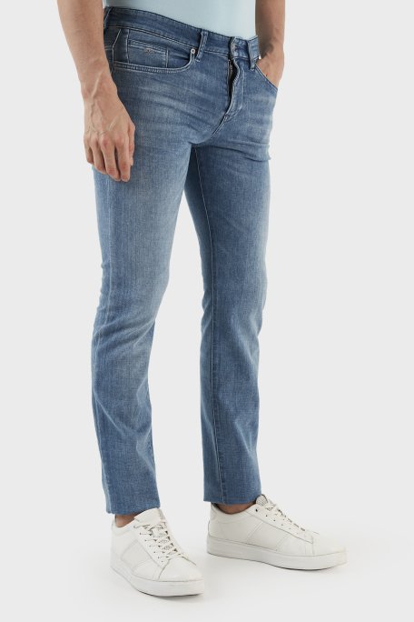 Boss Pamuklu Normal Bel Slim Fit Düz Paça Jeans Erkek Kot Pantolon 50488494 445 MAVİ - 10