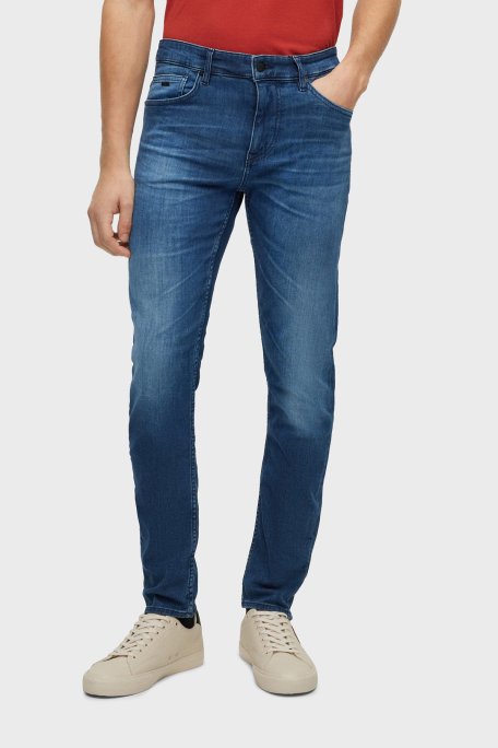 Boss Pamuklu Normal Bel Slim Fit Pantolon Erkek Kot Pantolon 50491002 421 LACİVERT - 1