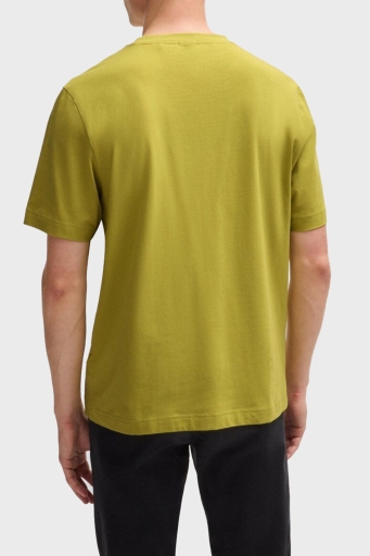 Boss Pamuklu Regular Fit Bisiklet Yaka Erkek T Shirt 50473278 398 FISTIK YEŞİL - 2