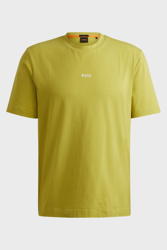 Boss Pamuklu Regular Fit Bisiklet Yaka Erkek T Shirt 50473278 398 FISTIK YEŞİL - 3