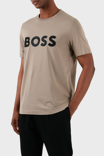 Boss Pamuklu Regular Fit Bisiklet Yaka Erkek T Shirt 50512866 334 HAKİ - 7