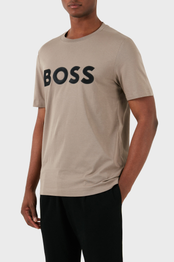 Boss Pamuklu Regular Fit Bisiklet Yaka Erkek T Shirt 50512866 334 HAKİ - 11