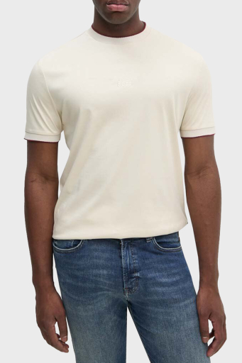 Boss Pamuklu Regular Fit Bisiklet Yaka Erkek T Shirt 50518631 131 KREM - 1
