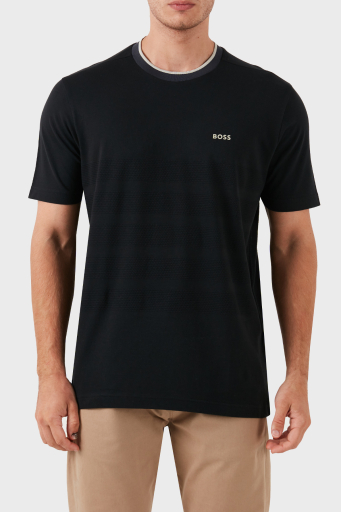 Boss Pamuklu Regular Fit Bisiklet Yaka Erkek T Shirt 50519366 001 SİYAH - 1
