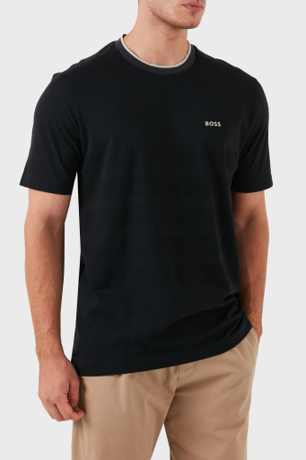 Boss Pamuklu Regular Fit Bisiklet Yaka Erkek T Shirt 50519366 001 SİYAH - 7