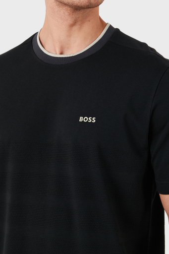 Boss Pamuklu Regular Fit Bisiklet Yaka Erkek T Shirt 50519366 001 SİYAH - 10