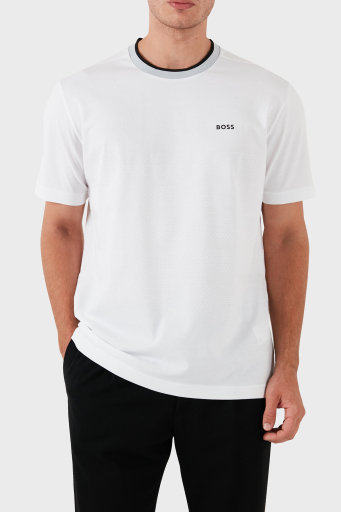 Boss Pamuklu Regular Fit Bisiklet Yaka Erkek T Shirt 50519366 100 BEYAZ - 1