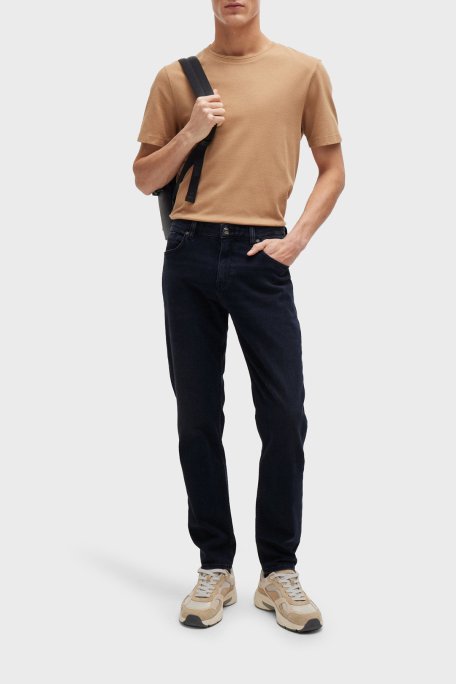Boss Pamuklu Regular Fit Dar Paça Jeans Erkek Kot Pantolon 50522489 405 LACİVERT - 2
