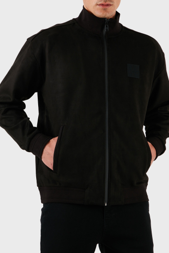 Boss Pamuklu Regular Fit Dik Yaka Fermuarlı Erkek Sweat 50531043 001 SİYAH - 7