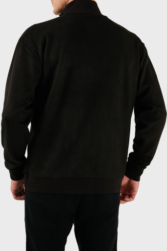 Boss Pamuklu Regular Fit Dik Yaka Fermuarlı Erkek Sweat 50531043 001 SİYAH - 9