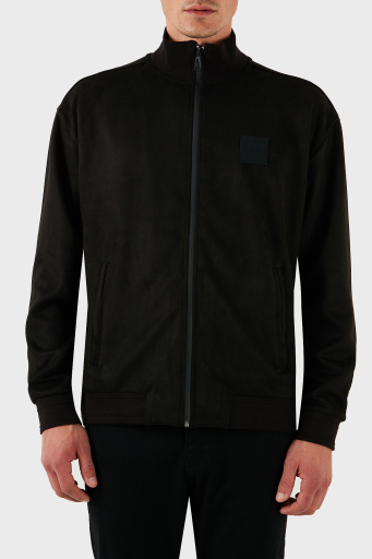 Boss Pamuklu Regular Fit Dik Yaka Fermuarlı Erkek Sweat 50531043 001 SİYAH - 11