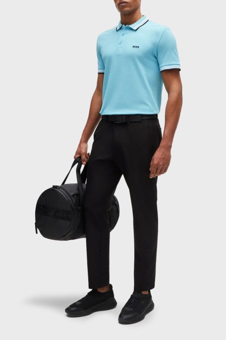 Boss Pamuklu Regular Fit Düğmeli Erkek Polo Yaka T Shirt 50469055 527 AÇIK MAVİ - 2