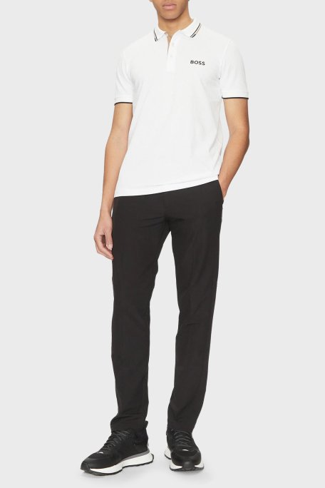 Boss Pamuklu Regular Fit Düğmeli Erkek Polo Yaka T Shirt 50469102 103 BEYAZ - 7