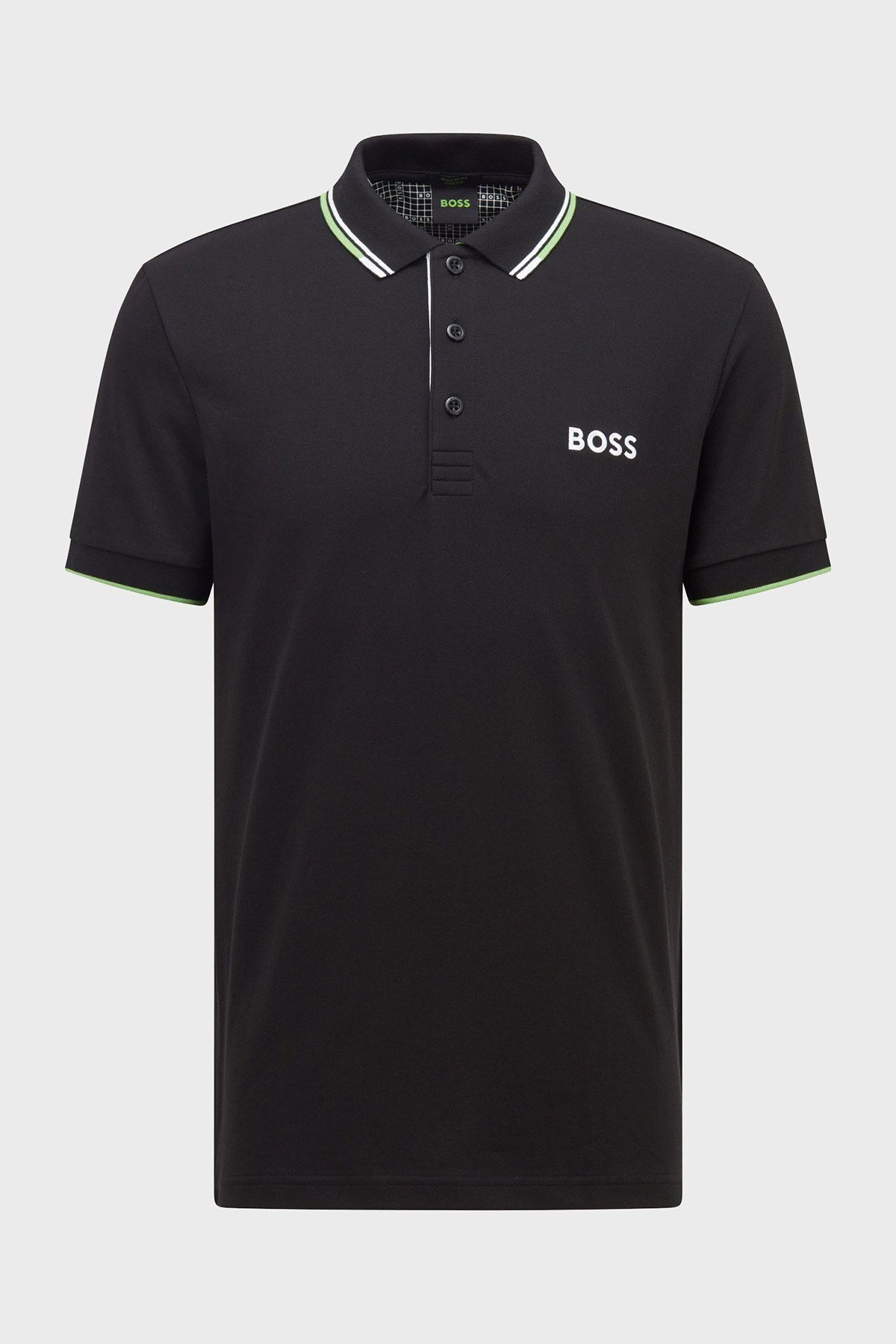 Boss Pamuklu Regular Fit Düğmeli T Shirt Erkek Polo 50469102 001 SİYAH