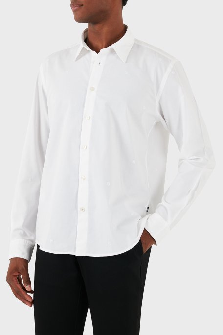 Boss Pamuklu Regular Fit Erkek Gömlek 50528153 100 BEYAZ - 4