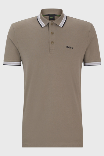 Boss Pamuklu Regular Fit Erkek Polo Yaka T Shirt 50469055 334 GRİ - 10