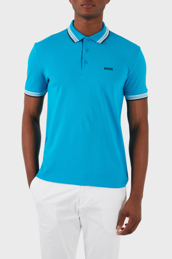 Boss Pamuklu Regular Fit Erkek Polo Yaka T Shirt 50469055 442 MAVİ - 8