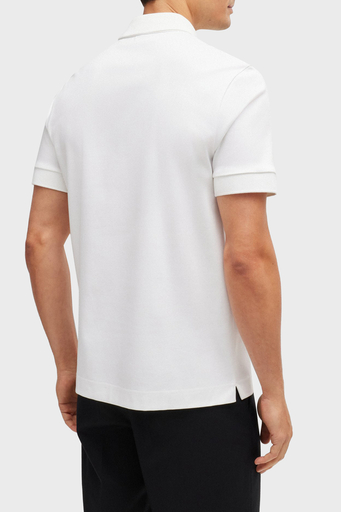 Boss Pamuklu Regular Fit Erkek Polo Yaka T Shirt 50520297 100 BEYAZ - 4