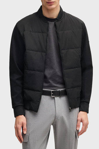 Boss Pamuklu Regular Fit Kapitoneli Kolej Yaka Erkek Ceket 50532767 001 SİYAH - 6