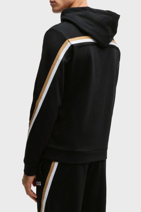 Boss Pamuklu Regular Fit Kapüşonlu Erkek Sweat 50521884 001 SİYAH - 2