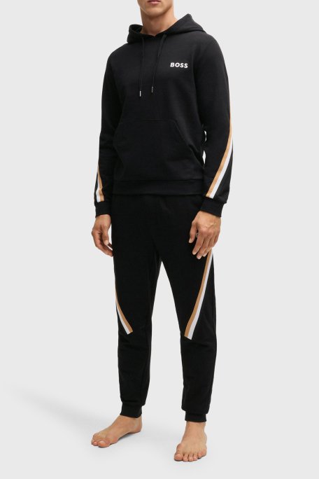 Boss Pamuklu Regular Fit Kapüşonlu Erkek Sweat 50521884 001 SİYAH - 3