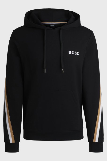 Boss Pamuklu Regular Fit Kapüşonlu Erkek Sweat 50521884 001 SİYAH - 5