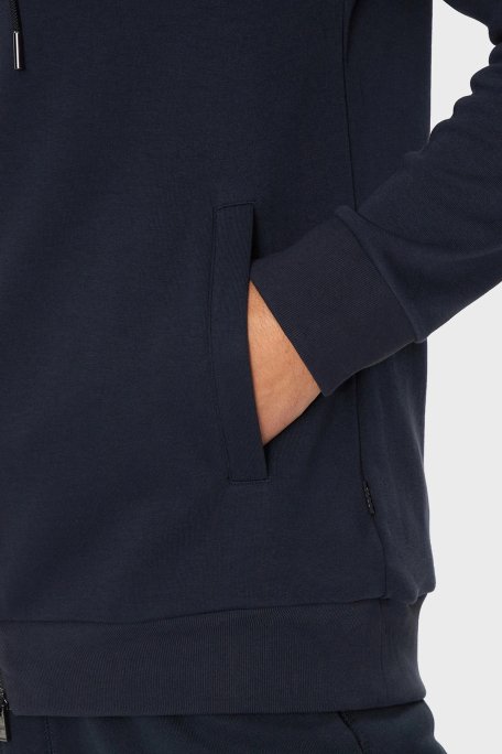 Boss Pamuklu Regular Fit Kapüşonlu Fermuarlı Erkek Sweat 50520303 404 LACİVERT - 5