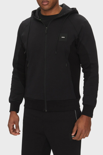 Boss Pamuklu Regular Fit Kapüşonlu Fermuarlı Erkek Sweat 50537204 001 SİYAH - 2