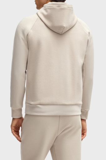 Boss Pamuklu Regular Fit Kapüşonlu Fermuarlı Erkek Sweat 50537204 284 KREM - 2