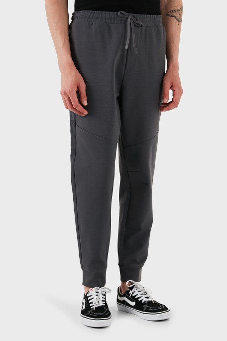 Boss Pamuklu Regular Fit Normal Bel Ribanalı Paça Jogger Erkek Pantolon 50543860 027 KOYU GRİ - 6