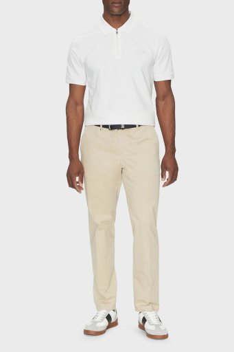 Boss Pamuklu Regular Fit Yarım Fermuarlı Erkek Polo Yaka T Shirt 50531463 100 BEYAZ - 7