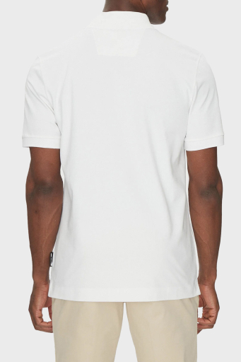 Boss Pamuklu Regular Fit Yarım Fermuarlı Erkek Polo Yaka T Shirt 50531463 100 BEYAZ - 8
