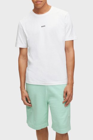 Boss Pamuklu Relaxed Fit Bisiklet Yaka Erkek T Shirt S