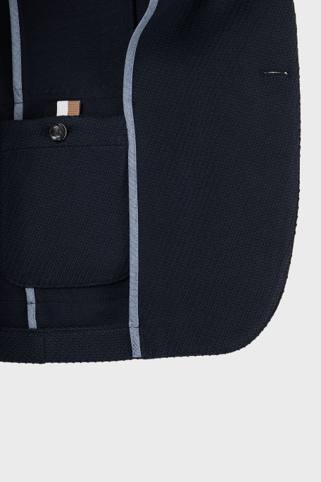 Boss Pamuklu Slim Fit Blazer Erkek Ceket 50510343 404 LACİVERT - 6