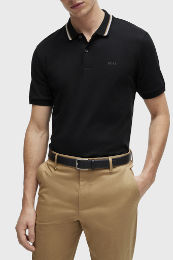 Boss Pamuklu Slim Fit Düğmeli Erkek Polo Yaka T Shirt 50469360 001 SİYAH - 6