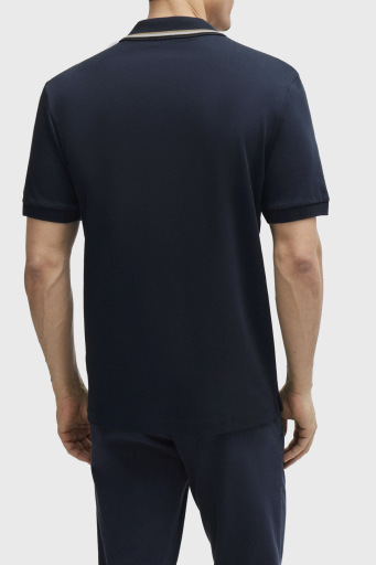 Boss Pamuklu Slim Fit Düğmeli Erkek Polo Yaka T Shirt 50469360 404 LACİVERT - 9