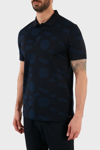 Boss Pamuklu Slim Fit Düğmeli T Shirt Erkek Polo 50462638 404 LACİVERT - 2