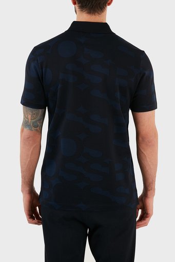 Boss Pamuklu Slim Fit Düğmeli T Shirt Erkek Polo 50462638 404 LACİVERT - 6