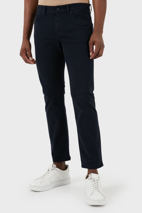 Boss Pamuklu Slim Fit Düz Paça Jeans Erkek Kot Pantolon 50495370 404 LACİVERT - 2
