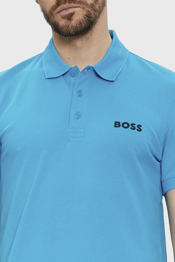 Boss Pamuklu Slim Fit Erkek Polo Yaka T Shirt 50512789 442 TURKUAZ - 5