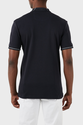 Boss Pamuklu Slim Fit Erkek Polo Yaka T Shirt 50512892 402 LACİVERT - 5