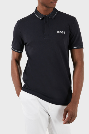 Boss Pamuklu Slim Fit Erkek Polo Yaka T Shirt 50512892 402 LACİVERT - 6