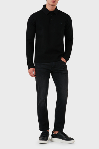 Boss Pamuklu Slim Fit Logolu Erkek Polo Yaka Sweat 50524620 001 SİYAH - 3