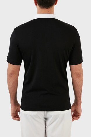 Boss - Boss Pamuklu Slim Fit T Shirt Erkek Polo 50467121 001 SİYAH (1)