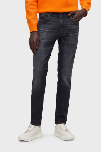 Boss Pamuklu Süper Yumuşak Normal Bel Slim Fit Jeans Erkek Kot Pantolon 50490099 031 SİYAH - 2