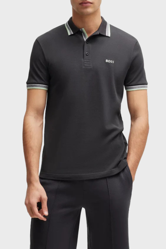 Boss Pamuklu Regular Fit Düğmeli Erkek Polo Yaka T Shirt 50469055 016 ANTRASİT - 1