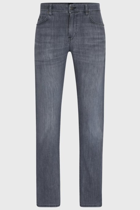 Boss Rahat Streç Pamuklu Slim Fit Jeans Erkek Kot Pantolon 50513619 040 GRİ - 5