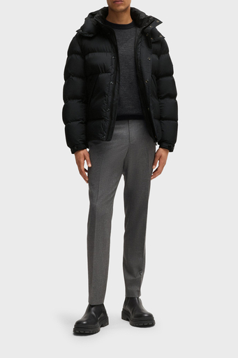 Boss Regular Fit Çıkarılabilir Kapüşonlu Su İtici Şişme Erkek Mont 50525243 001 SİYAH - 3