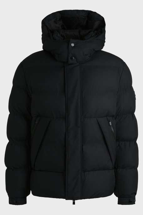 Boss Regular Fit Çıkarılabilir Kapüşonlu Su İtici Şişme Erkek Mont 50525243 001 SİYAH - 6